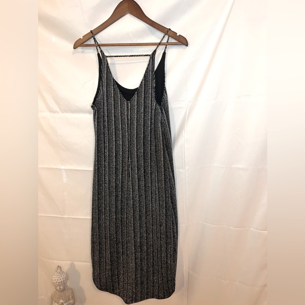 Everly metallic midi dress